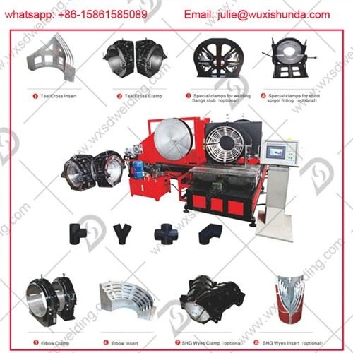 Pipa Fittings Butt Welding Mesin